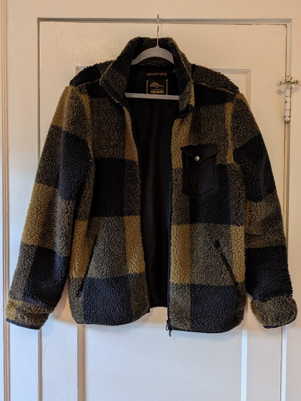 Ll bean x todd snyder jacket men's medium Buffalo High pile full zip Fleece
